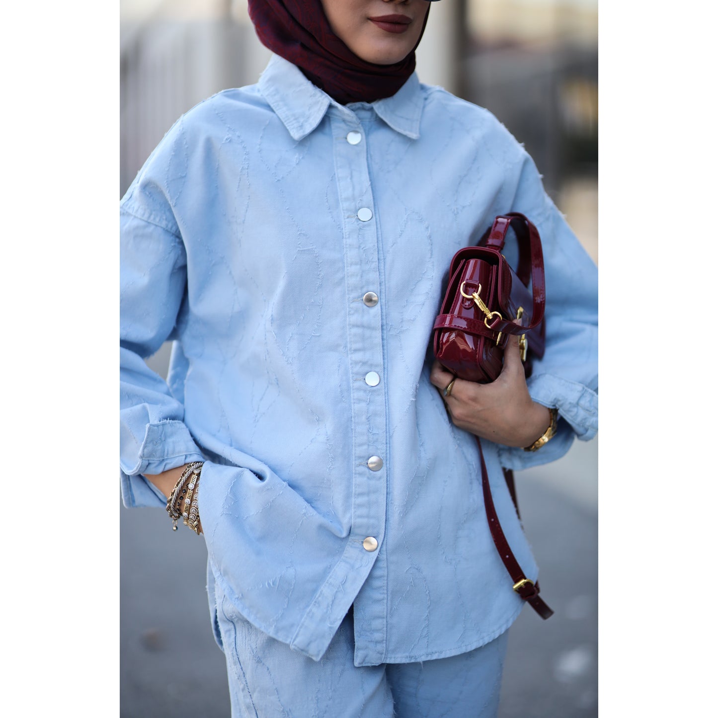Denim Takım Mavi