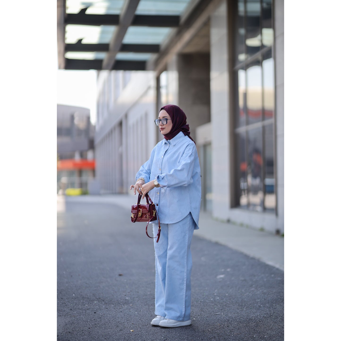Denim Takım Mavi
