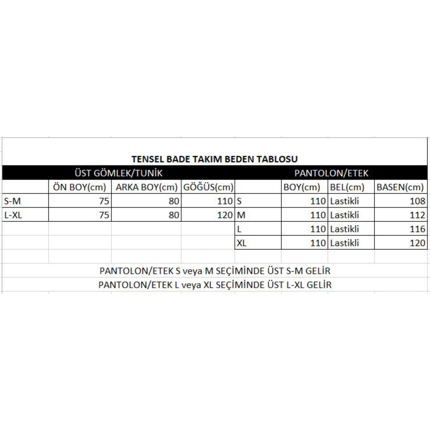 Tensel Bade Takım Mavi