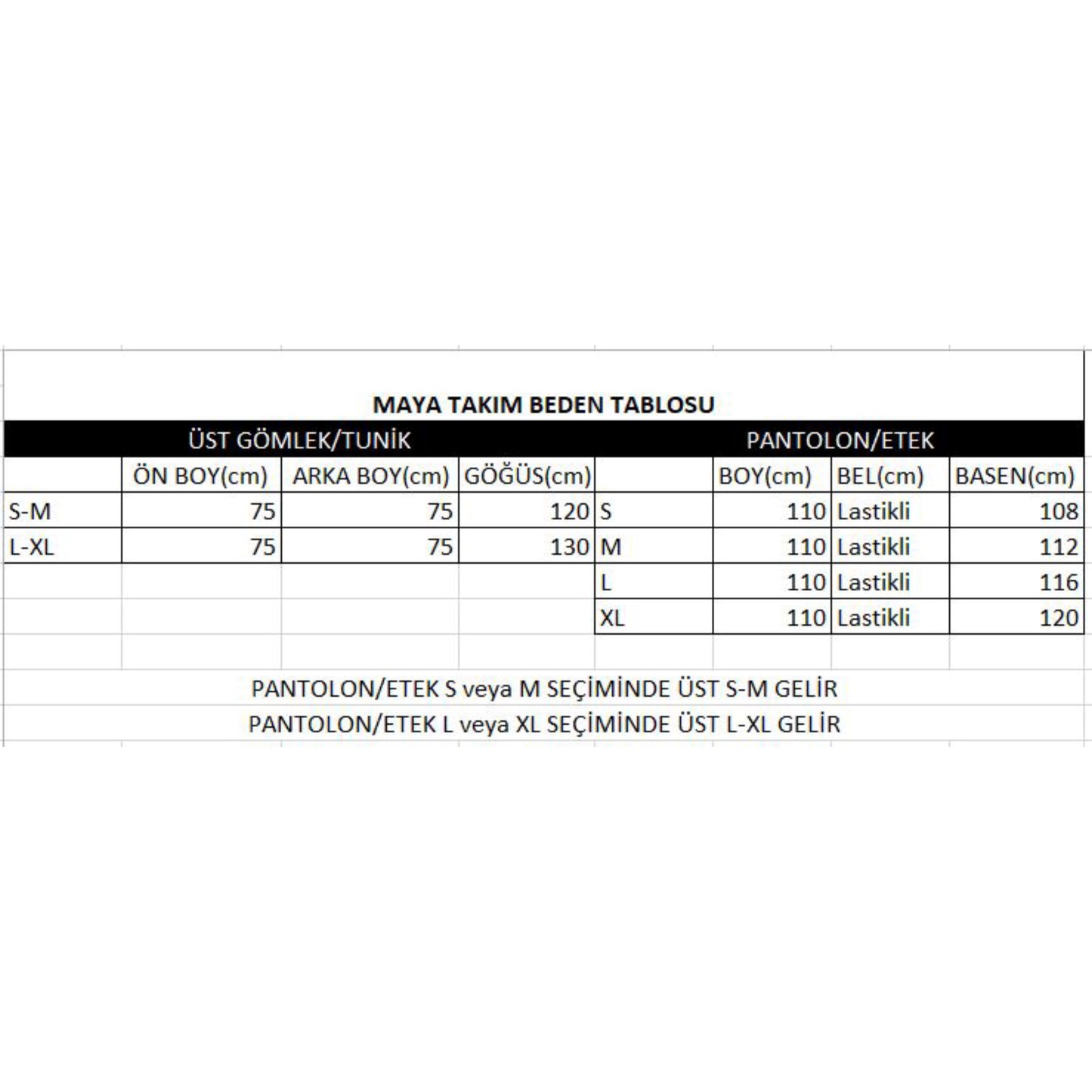 Premium Maya Takım Siyah