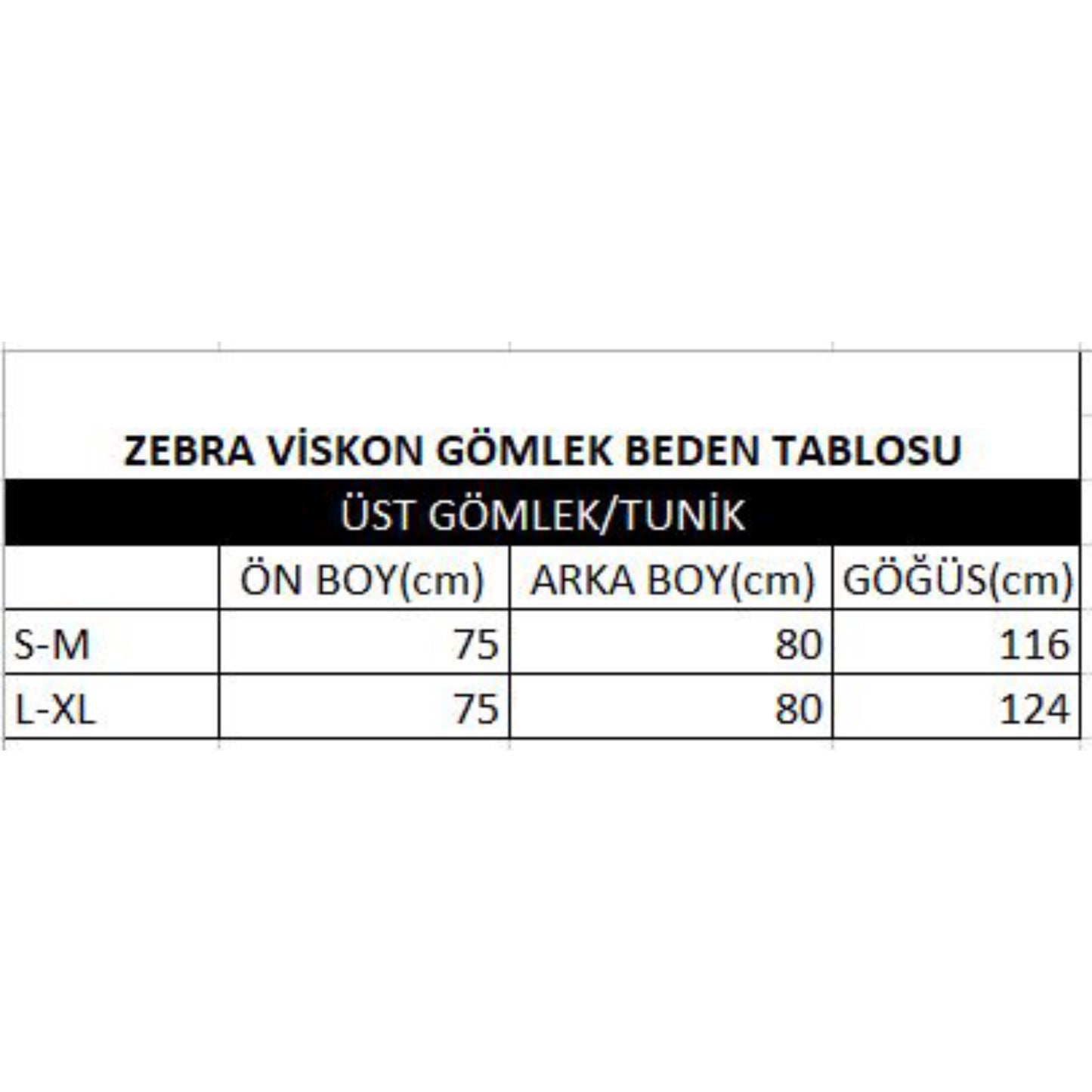 Zebra Viskon Gömlek Bej