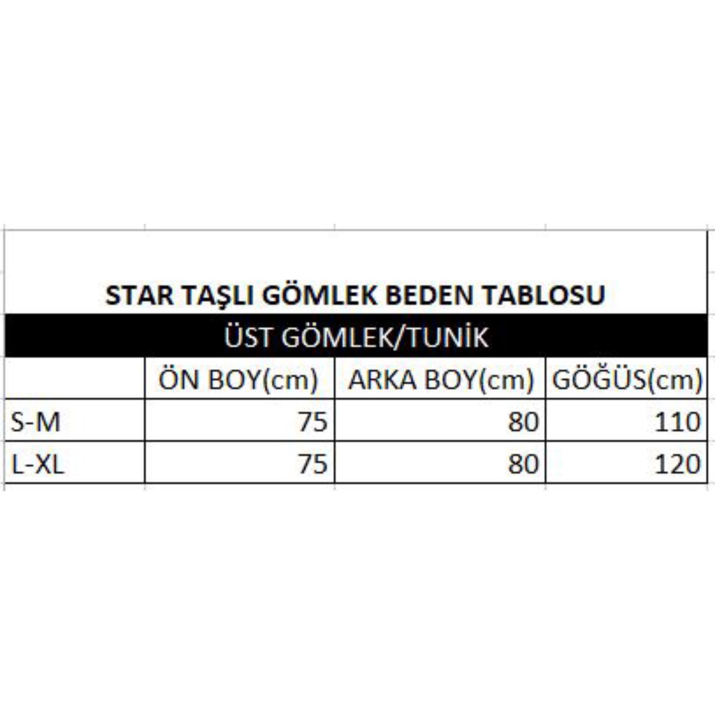 Star Taşlı Gömlek Bej