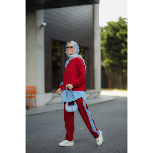 Luna Eşofman Takım Kırmızı